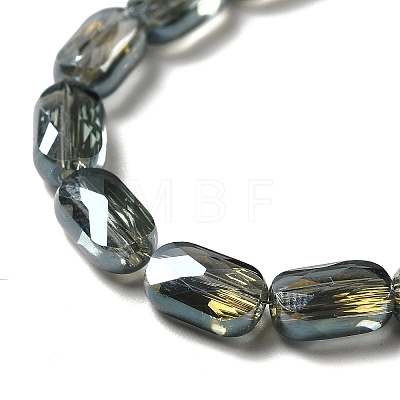Transparent Electroplate Glass Beads Strands EGLA-F150-FR01-1