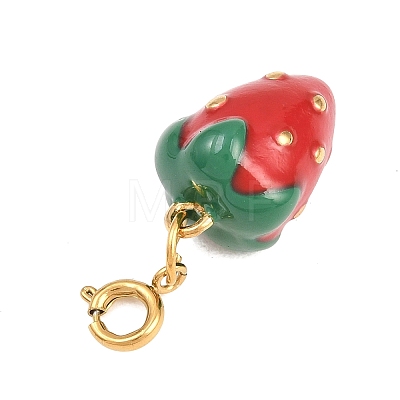 304 Stainless Steel Enamel Pendant Decorations STAS-B138-02G-1