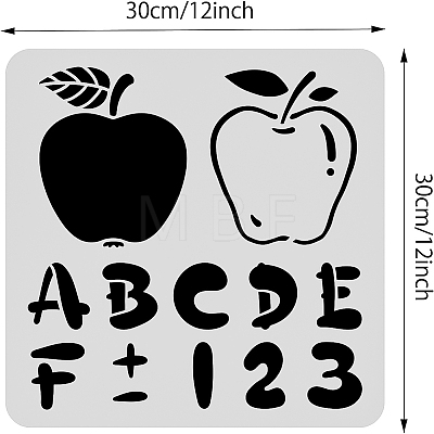 Plastic Reusable Drawing Painting Stencils Templates DIY-WH0172-535-1