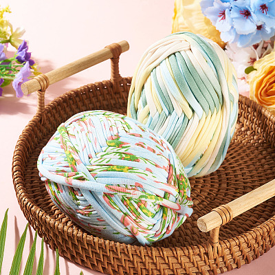 2 Skeins 2 Styles Super Soft Polyester Yarn OCOR-TA0003-70-1