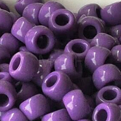 Opaque Acrylic Beads OACR-WH0025-06I-1