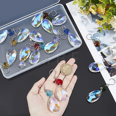Unicraftale Glass Pendant Decorations HJEW-UN0001-16-1