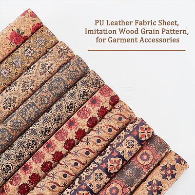 PU Leather Fabric Sheet DIY-WH0399-08-1