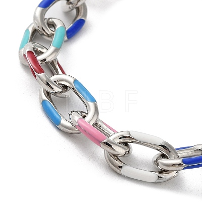 Brass Cable Chain Bracelets BJEW-D039-35P-1