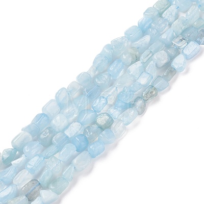 Natural Aquamarine Beads Strands X-G-D0004-A02-04-1
