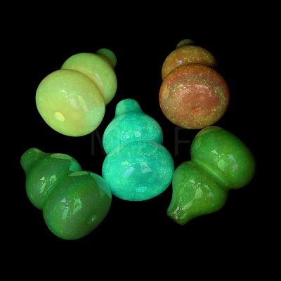 UV Plated & Luminous Acrylic Beads SACR-G034-05-1