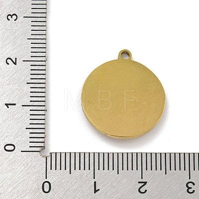 316 Surgical Stainless Steel Enamel Pendants STAS-M073-04G-1