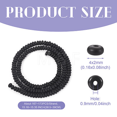 1 Strand Natural Black Onyx(Dyed & Heated) Beads Strands G-TA0002-78-1