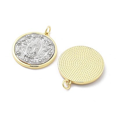 Brass Pendants KK-Q006-25G-1