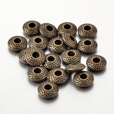 Tibetan Style Alloy Spacer Beads X-TIBEB-R011-AB-LF-1