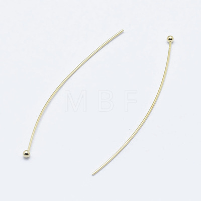 Brass Ball Head Pins KK-G331-10-0.6x45-NF-1