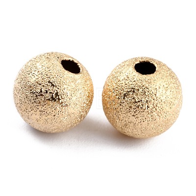 Long-Lasting Plated Brass Beads KK-O133-004D-G-1