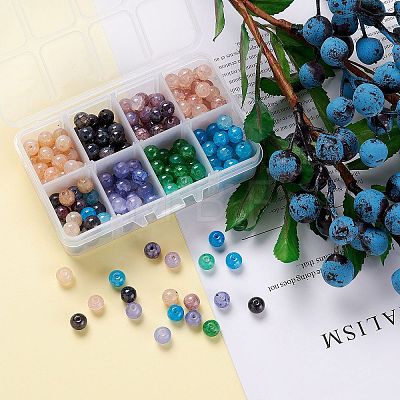 Crackle Glass Beads GLAA-PH0007-70-1
