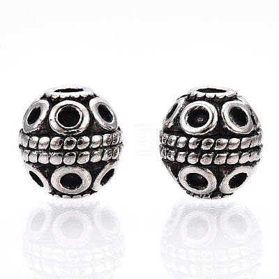 Tibetan Style Alloy Beads X-TIBE-Q063-120AS-NR-1