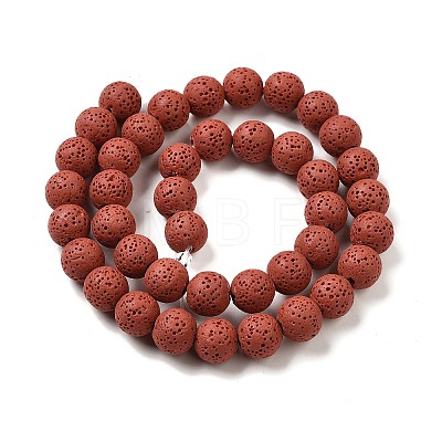 Natural Lava Rock Bead Strands G-L435-03-8mm-12-1