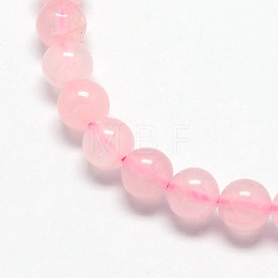 Natural  Rose Quartz Beads Strands G-L104-10mm-01-1