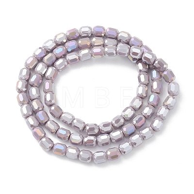 Electroplate Glass Beads Strands EGLA-K015-08H-1