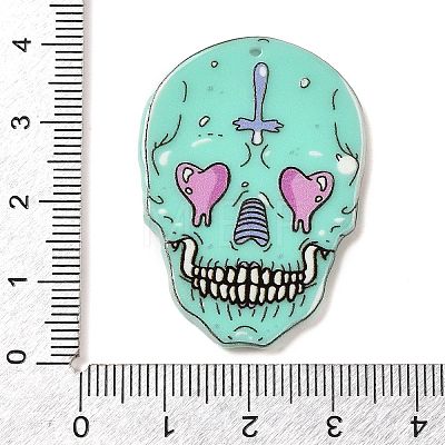 Halloween Theme Double-sided Printed Acrylic Pendants MACR-D035-01A-1