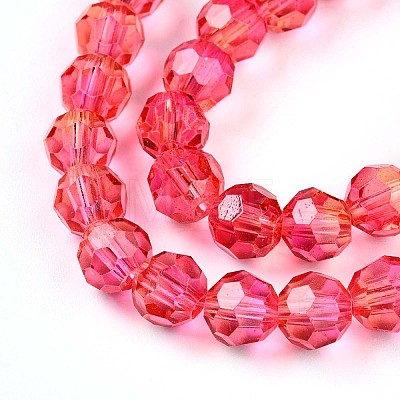 Baking Paint Transparent Glass Beads X1-DGLA-A035-T6mm-A02-1
