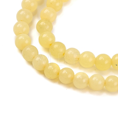 Natural Lemon Jade Bead Strands G-A130-2mm-M02-1