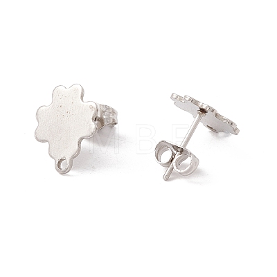 201 Stainless Steel Stud Earring Findings EJEW-A071-05P-1