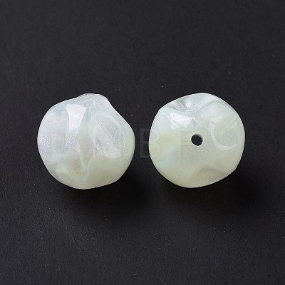 Opaque Acrylic Beads OACR-E014-16H-1