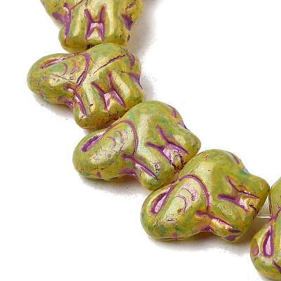 Painted Glass Beads Strands GLAA-Z021-11F-1