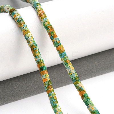 Baking Paint Synthetic Turquoise Beads Strands G-H060-02A-02-1