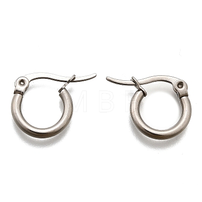 Tarnish Resistant 304 Stainless Steel Hoop Earrings EJEW-F105-36P-1