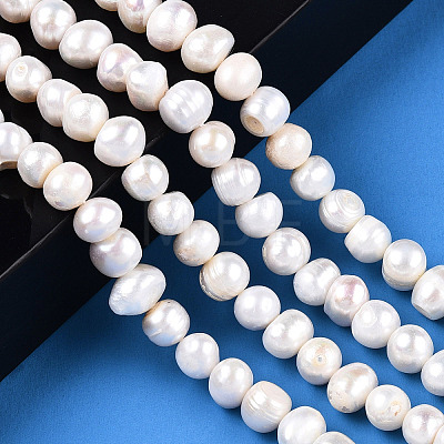 Natural Cultured Freshwater Pearl Beads Strands PEAR-N013-08G-1