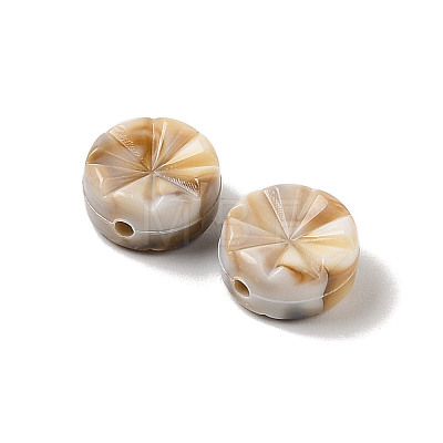 Two Tone Opaque Acrylic Beads MACR-M044-13-1