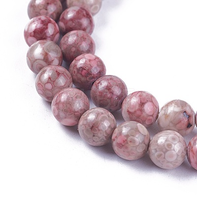 Natural Maifanite/Maifan Stone Beads Strands G-L500-03C-6mm-1