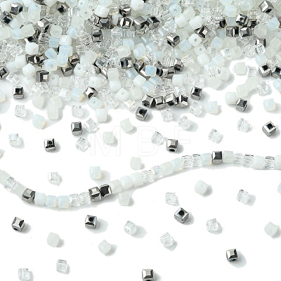 500Pcs Cube Glass Beads GLAA-YWC0005-01A-1