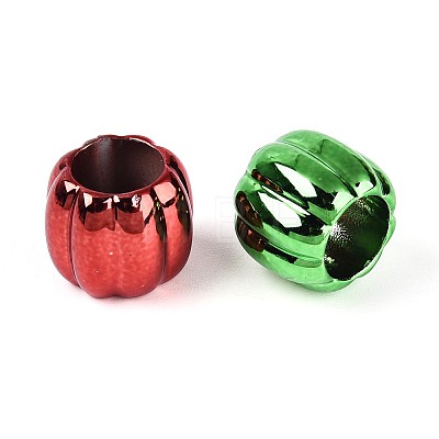 UV Plating Opaque Acrylic European Beads PACR-T017-18M-1