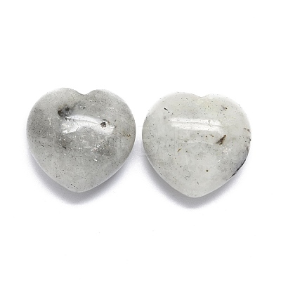 Natural Labradorite Heart Love Palm Worry Stone G-H268-F02-A-1
