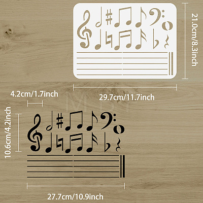 Plastic Drawing Painting Stencils Templates DIY-WH0396-208-1