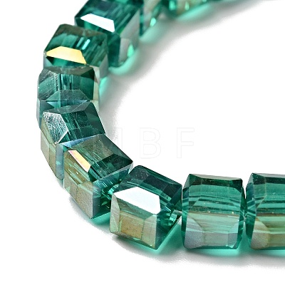 Electroplate Glass Beads Strands EGLA-R030-6x6mm-11-1