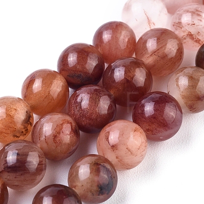 Natural Red Lodolite Beads Strands G-L538-033B-6mm-1
