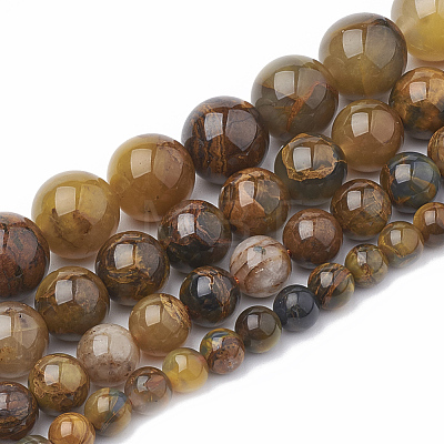 Natural Pietersite Beads Strands G-S333-10mm-010-1