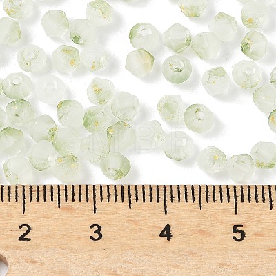 Frosted Glass Beads FGLA-D300-01G-1