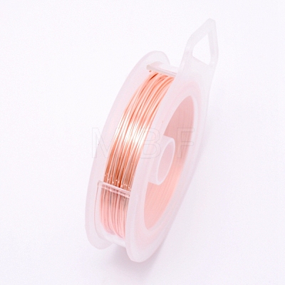 Round Copper Craft Wire CWIR-WH0001-0.5mm-16-1