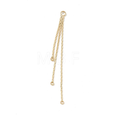 Brass Boston Link Chains Tassel Big Pendants X-KK-P227-04G-1