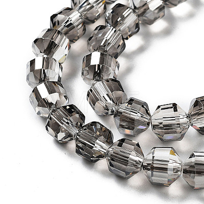 Electroplate Rondelle Glass Beads Strands EGLA-A036-09A-PL02-1