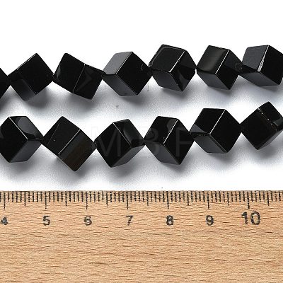 Natural Black Onyx Beads Strands G-C135-D02-03-1