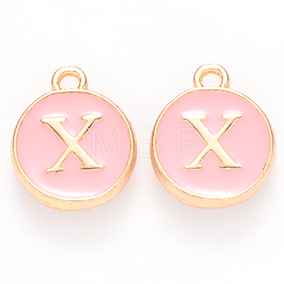 Golden Plated Alloy Enamel Charms ENAM-S118-07X-1