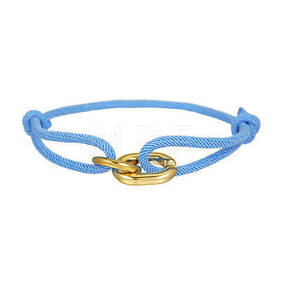 CCB Plastic Oval & Ring Link Bracelets WG5024D-01-1