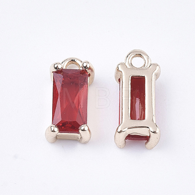 Transparent Glass Charms X-GLAA-T007-13D-1