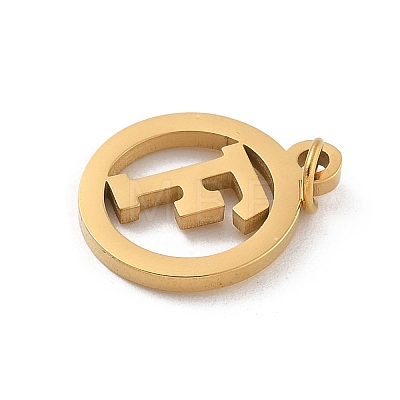 304 Stainless Steel Charms
with Jump Ring LS-STAS-R001-02G-F-1