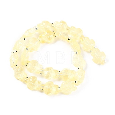 Transparent Glass Enamel Beads Strands GLAA-B021-06C-1