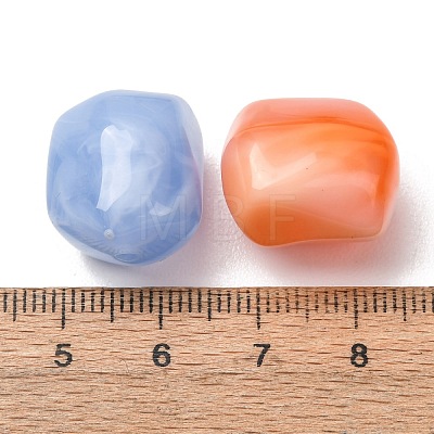 Two-Tone Imitation Gemstone Acrylic Beads AC-CBA7B05-11-1